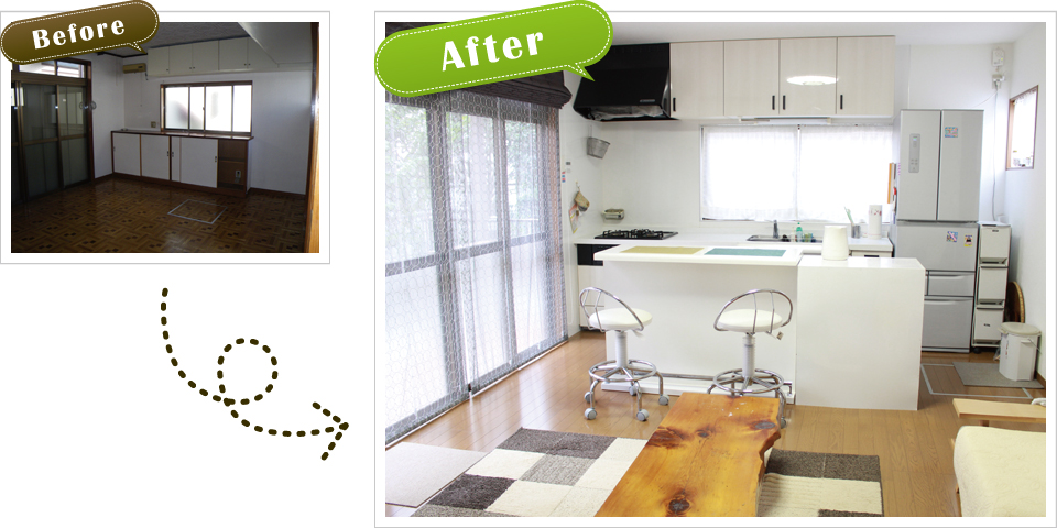 キッチンBefore&After キッチンBefore&After