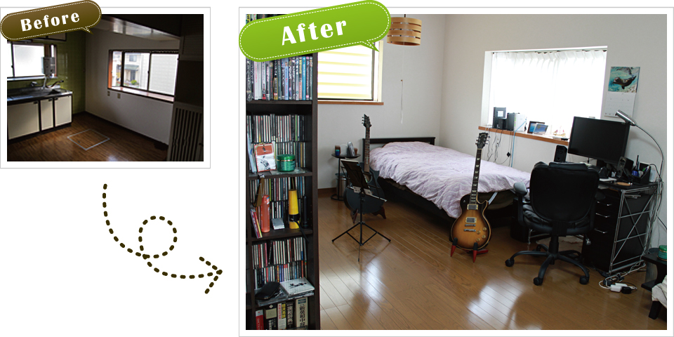 ベットルームBefore&After ベットルームBefore&After